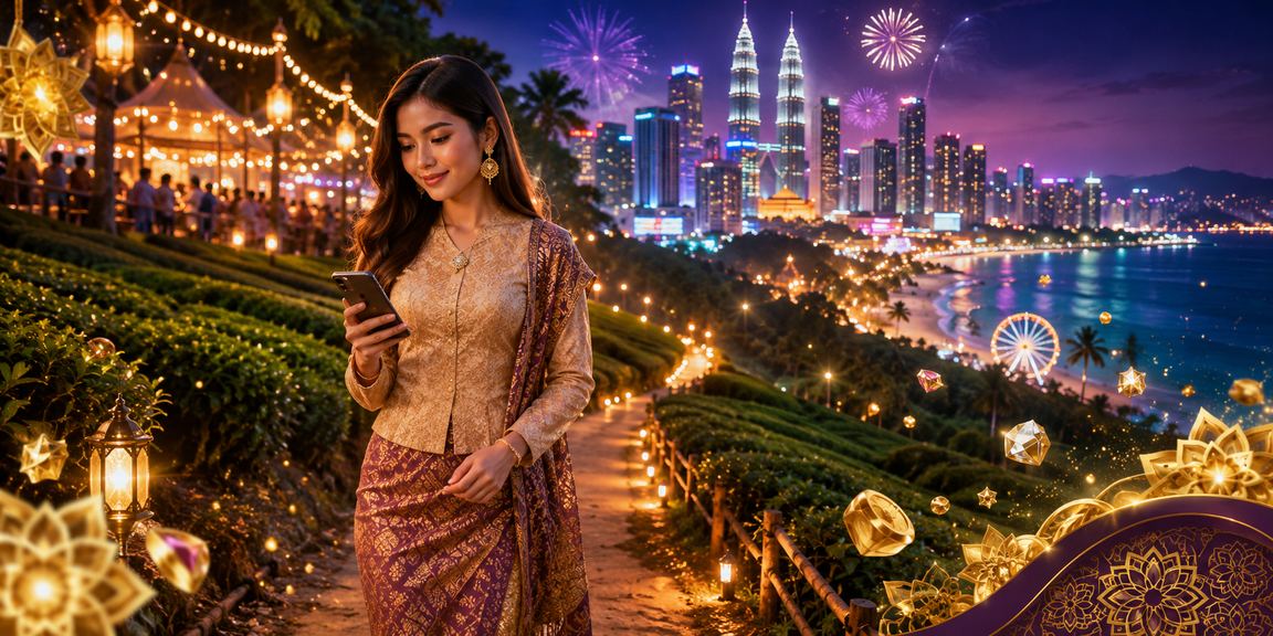 Pengguna akses platform taruhan sukan di Kuala Lumpur semasa perayaan Hari Raya