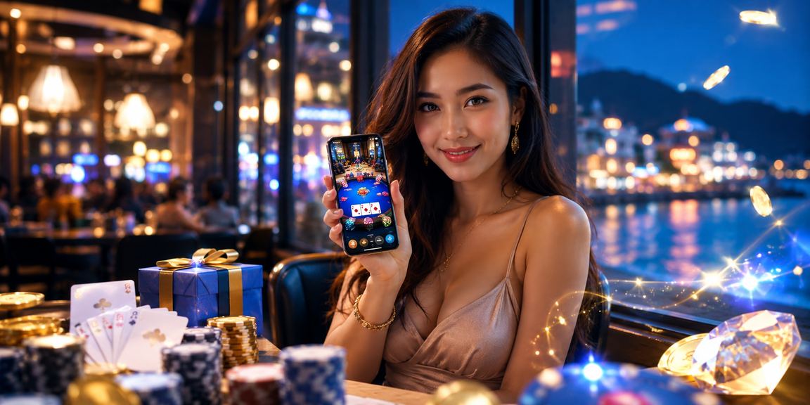Orang bermain poker dalam suasana kasino Malaysia