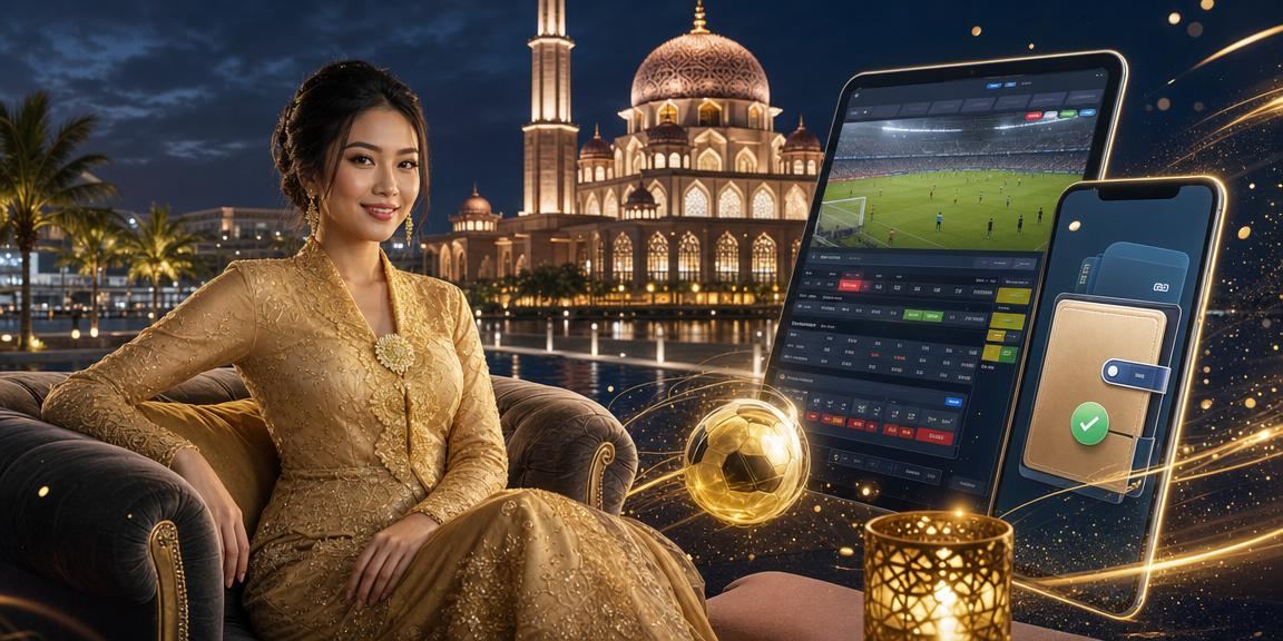 Suasana kasino hiburan mewah di Putrajaya dengan meja blackjack